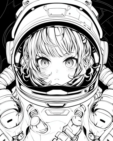 Astronaut Coloring Page