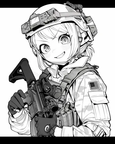 Brave Hero Coloring Page