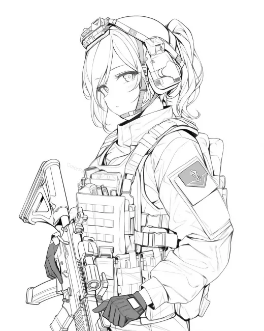 Brave Explorer: Coloring Page preview