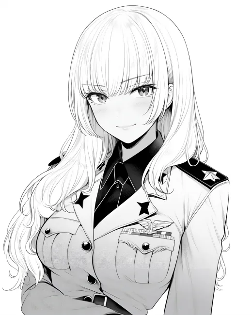 Military Character Coloring Page preview