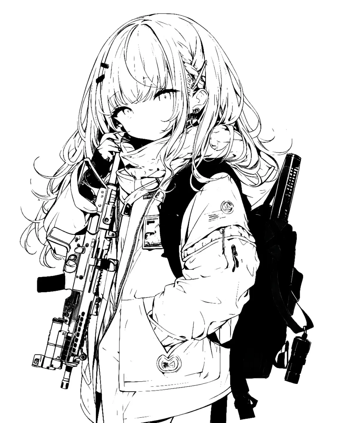 Cool Character Coloring Page