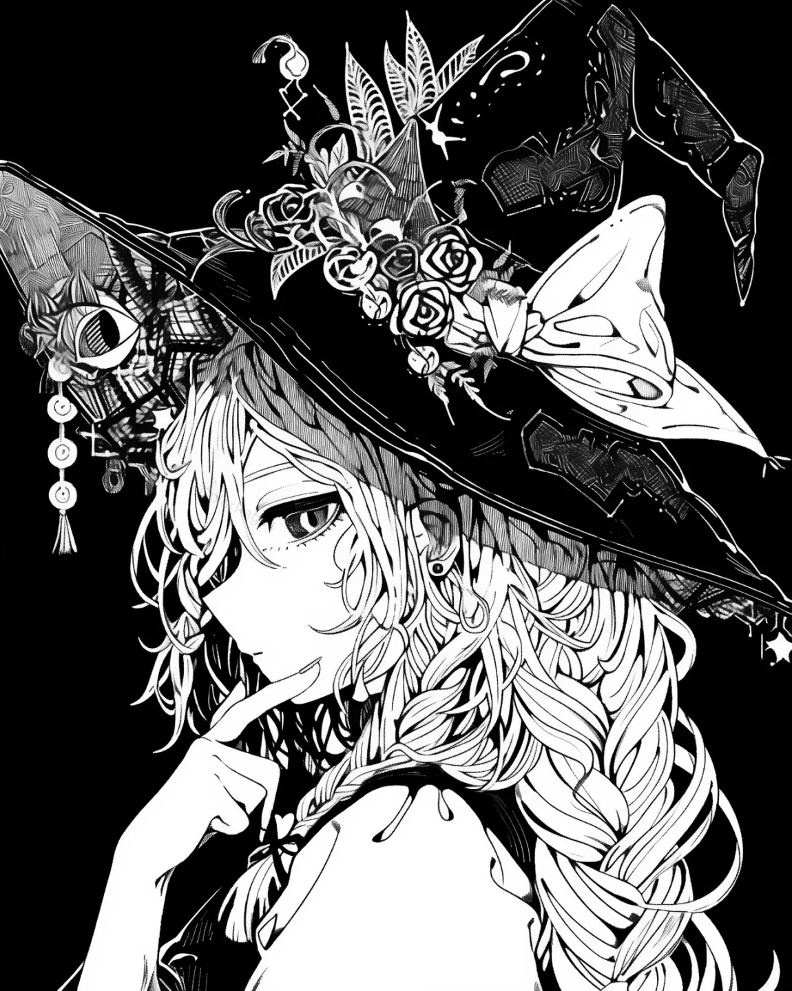 Enchanting Witch Coloring Page