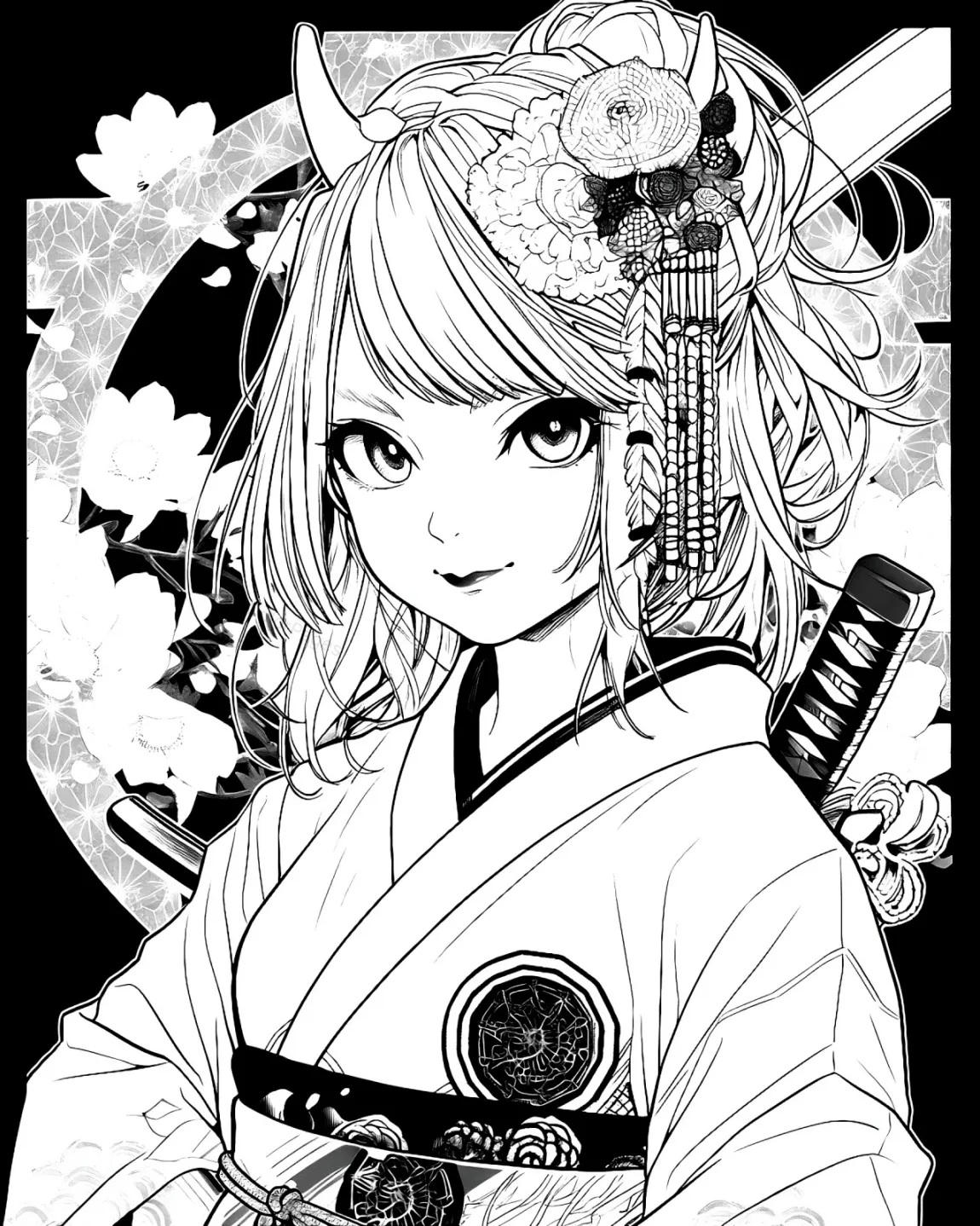 Anime Samurai Girl