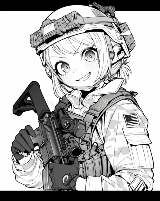 Brave Hero Coloring Page preview