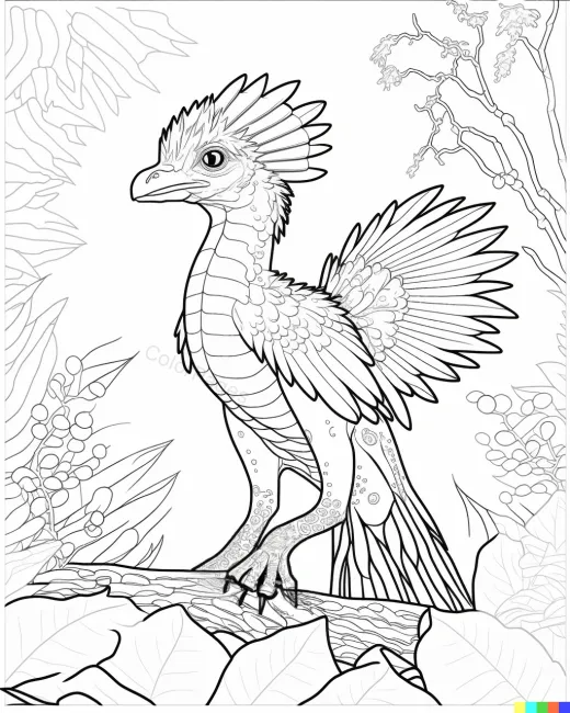 Whimsical Colorful Creature Coloring Page preview