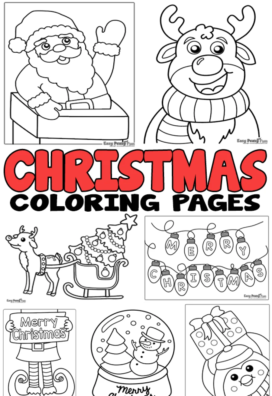 Top 10 Christmas Coloring Pages for Kids (Easy & Fun!)